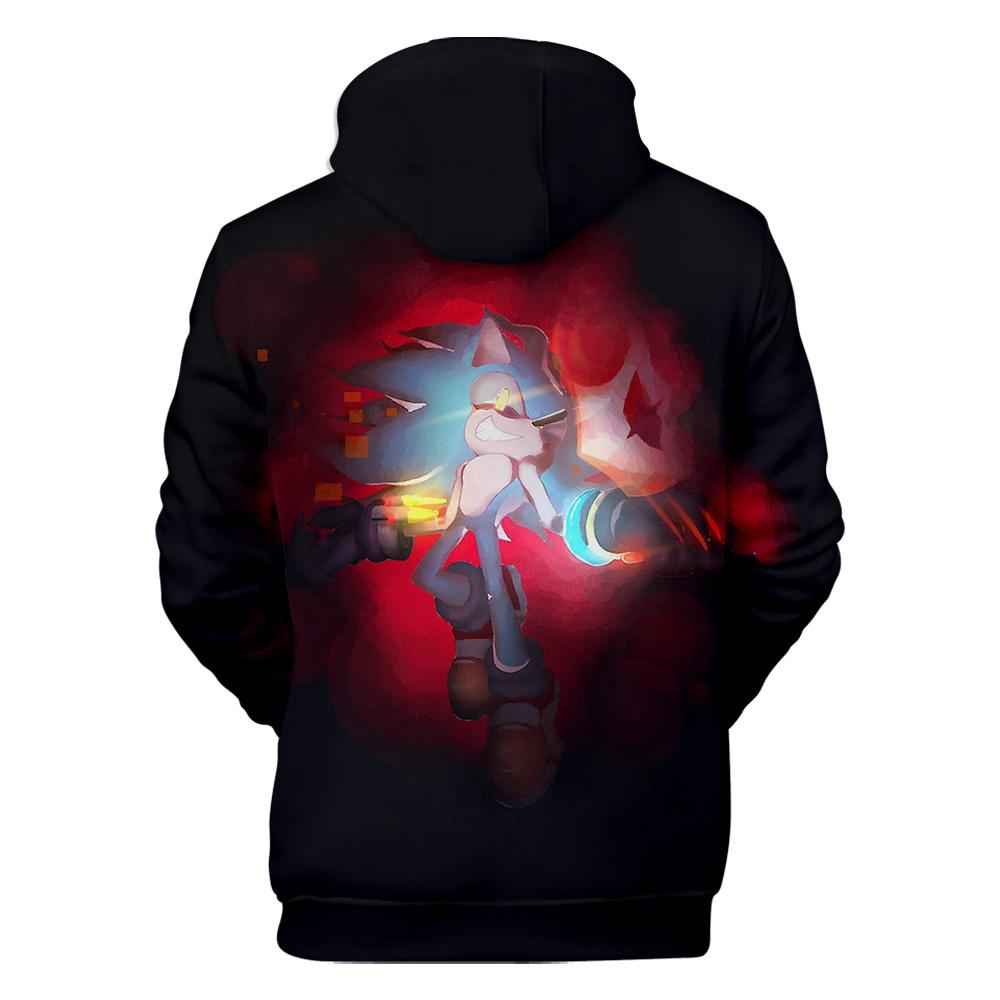 Sonic Mania Hoodie —— Black and Red Sonic Hoodie