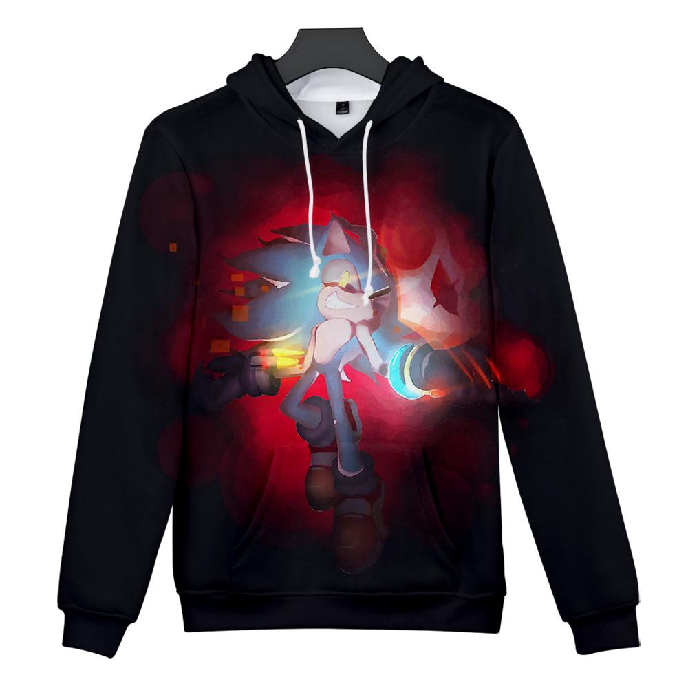 Sonic Mania Hoodie —— Black and Red Sonic Hoodie