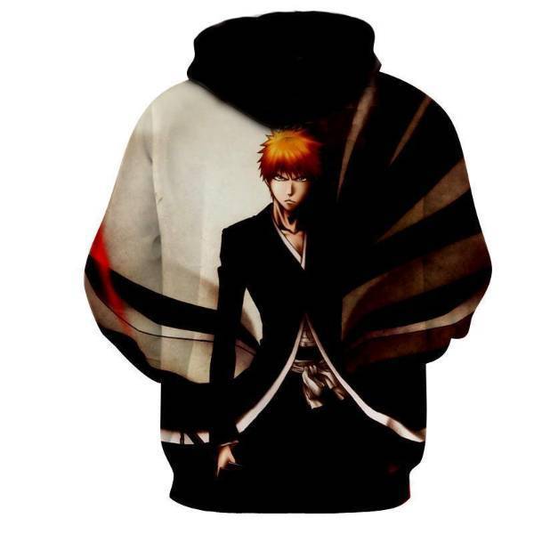 Bleach Ichigo Kurosaki Shinigami 3D Printed Hoodie