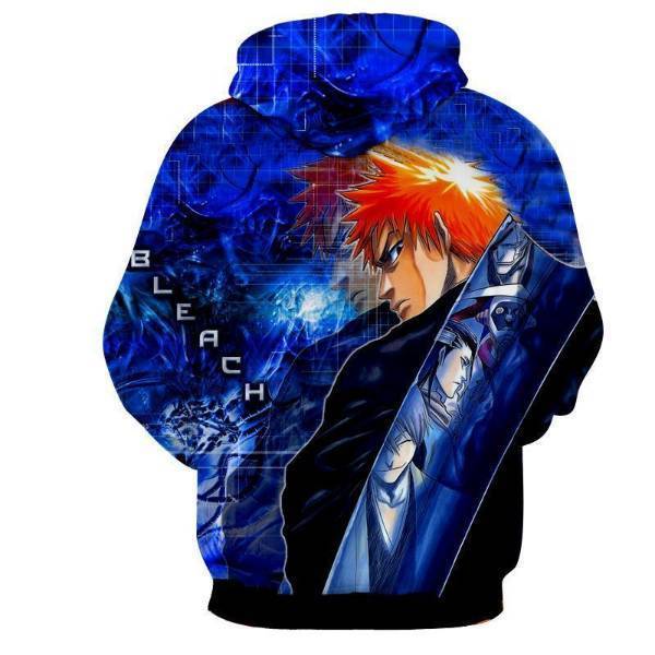 Bleach Ichigo Shinigami Zangetsu 3D Hoodie