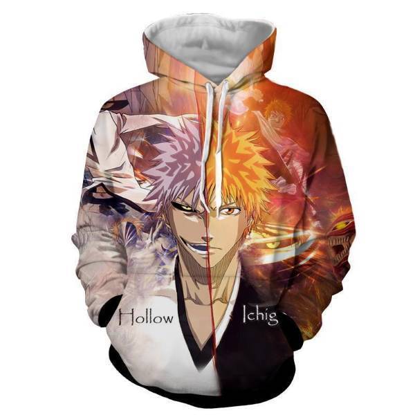 Bleach Ichigo vs White Zangetsu cool 3D Hoodie