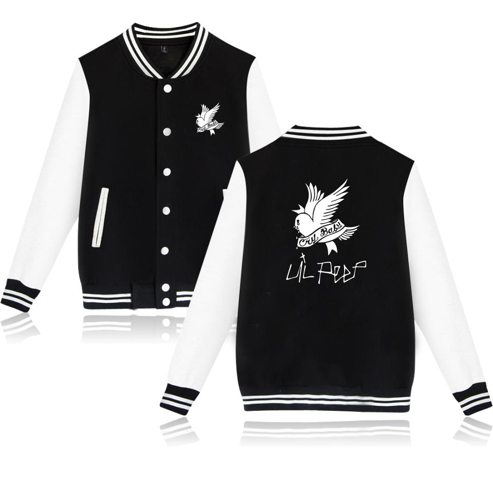 Lil Peep Jackets - The Bird Printing Baseball Jacket