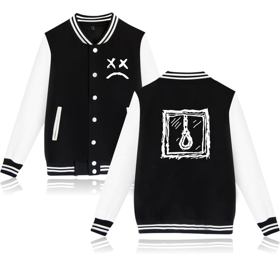 Lil Peep Jackets - Graffit Printed Baseball Jacket