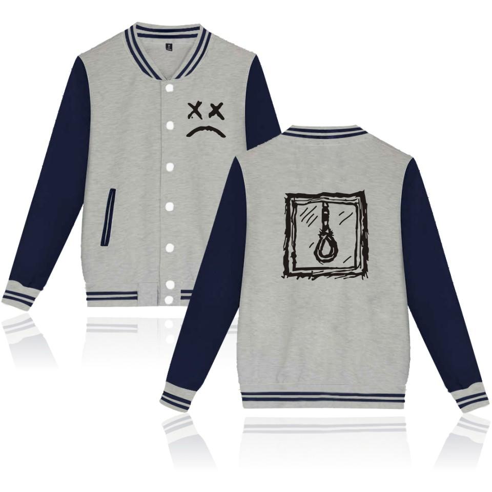 Lil Peep Jackets - Graffit Printed Baseball Jacket