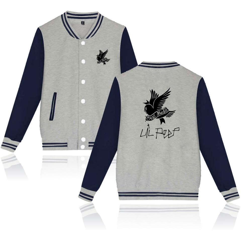 Lil Peep Jackets - The Bird Printing Baseball Jacket