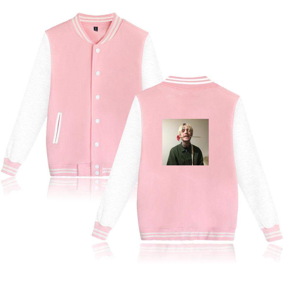 Lil Peep Jackets - Portrait Photo Printed Baseball Jacket