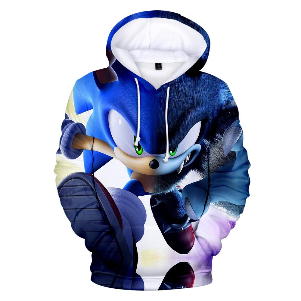 Sonic Mania Hoodie —— Half Fur Sonic Hoodie