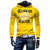 Solid Color Letter Printed Hoodies - Pullover Fleece Yellow Black Hoodie