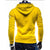 Solid Color Letter Printed Hoodies - Pullover Fleece Yellow Black Hoodie