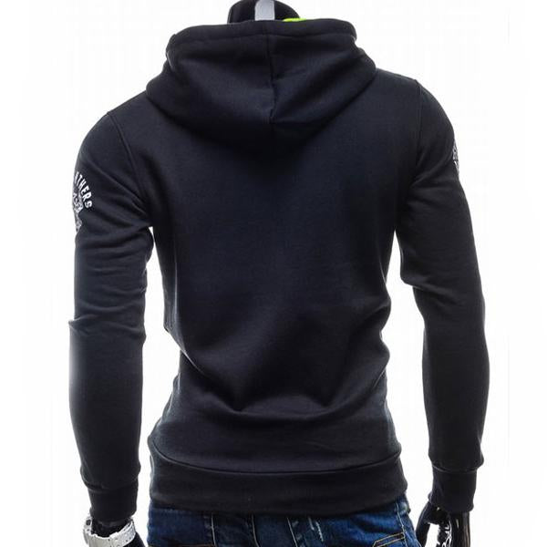 Solid Color Letter Printed Hoodies - Pullover Fleece Yellow Black Hoodie