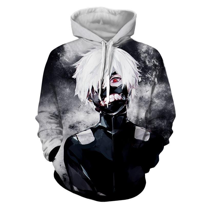 Tokyo Ghoul Excision One-Eyed Kaneki 3D Printed Hoodie
