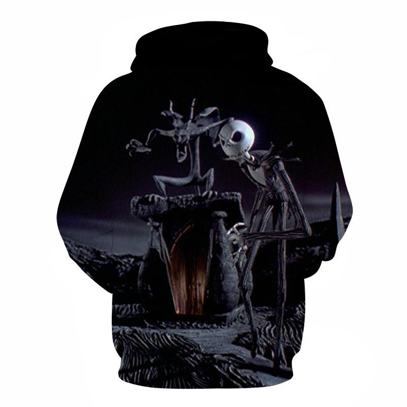 Halloween Jack Skellington and demon 3D Printed Hoodie