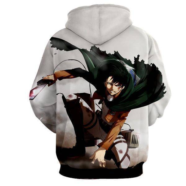 Attack on new arrivals titan levi hoodie