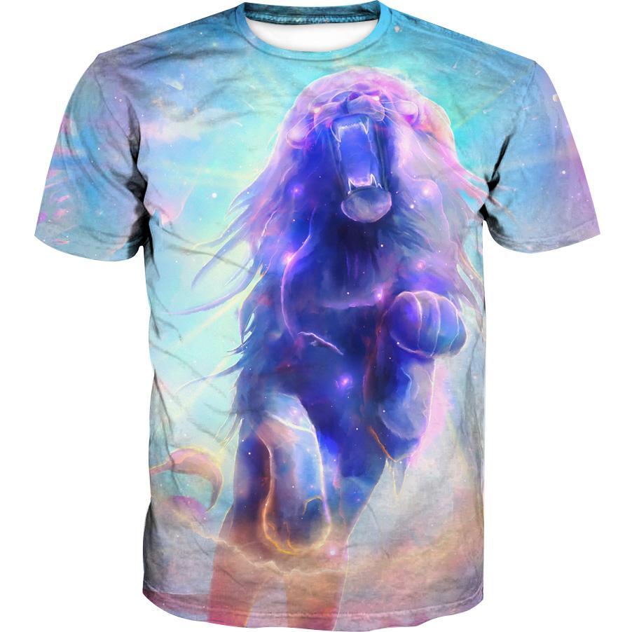 Galaxy Lion Hoodies - Lion Pullover Hoodie