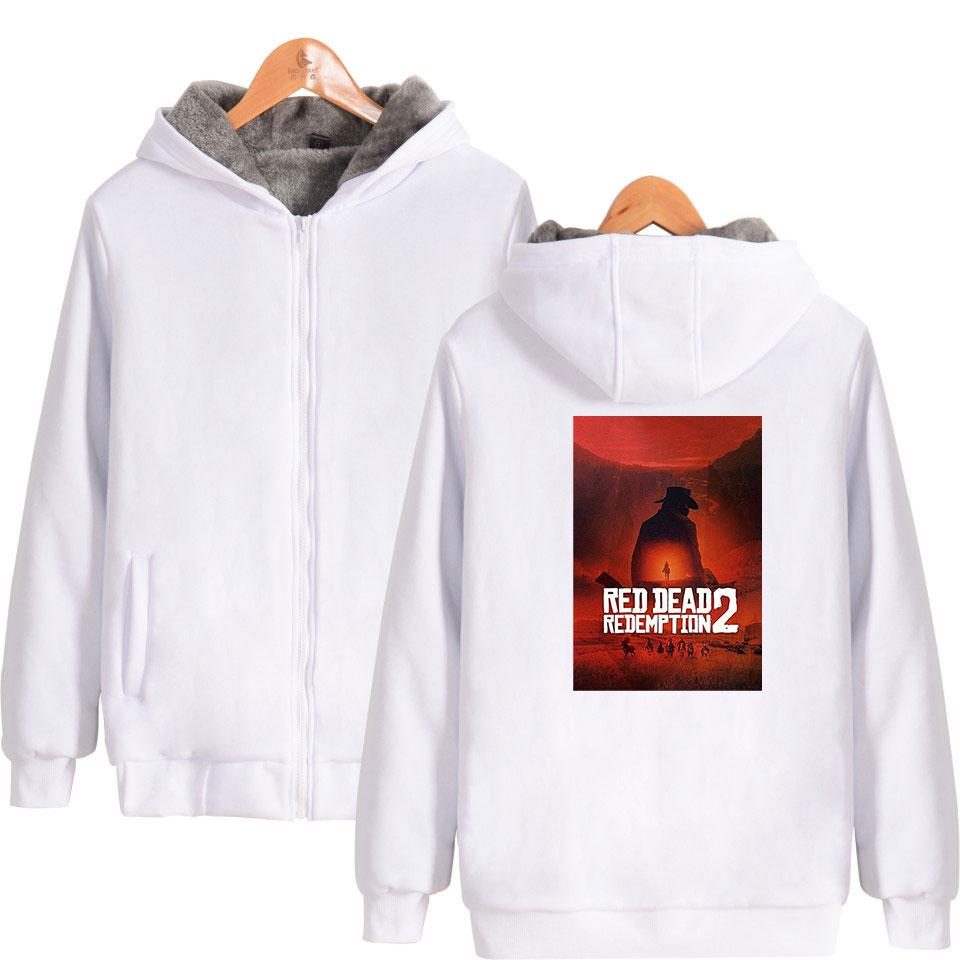 Red Dead Redemption 2 Jackets - Solid Color Red Dead Redemption 2 Claas Van Der Linde Fleece Jacket