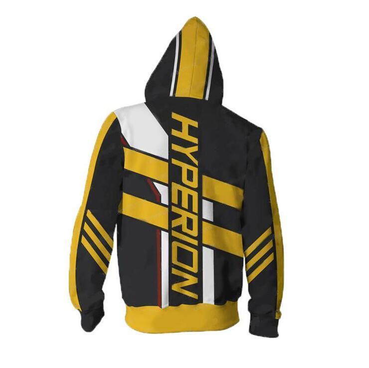 Borderlands Hyperion Hoodies - Zip Up Yellow Hoodie