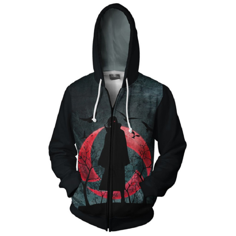 Naruto Hoodie - Shippuden Sasuke Zip Up Hoodie