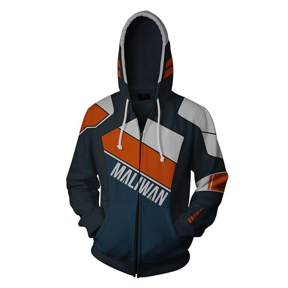Borderlands Gerald Hoodies - Zip Up Orange Hoodie