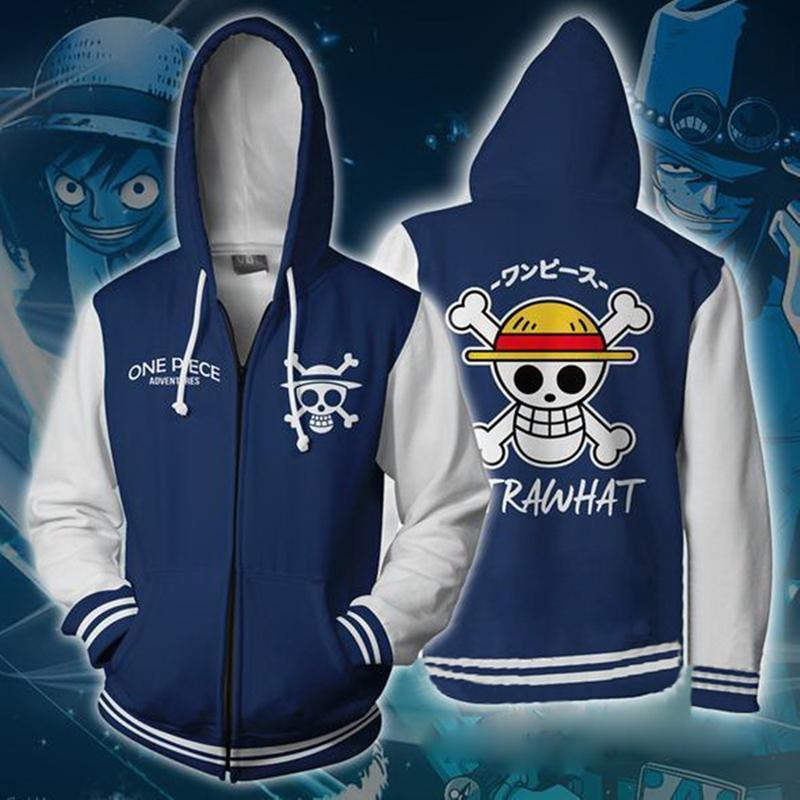 One Piece Hoodie - Monkey D. Luffy Zip Up Hoodie