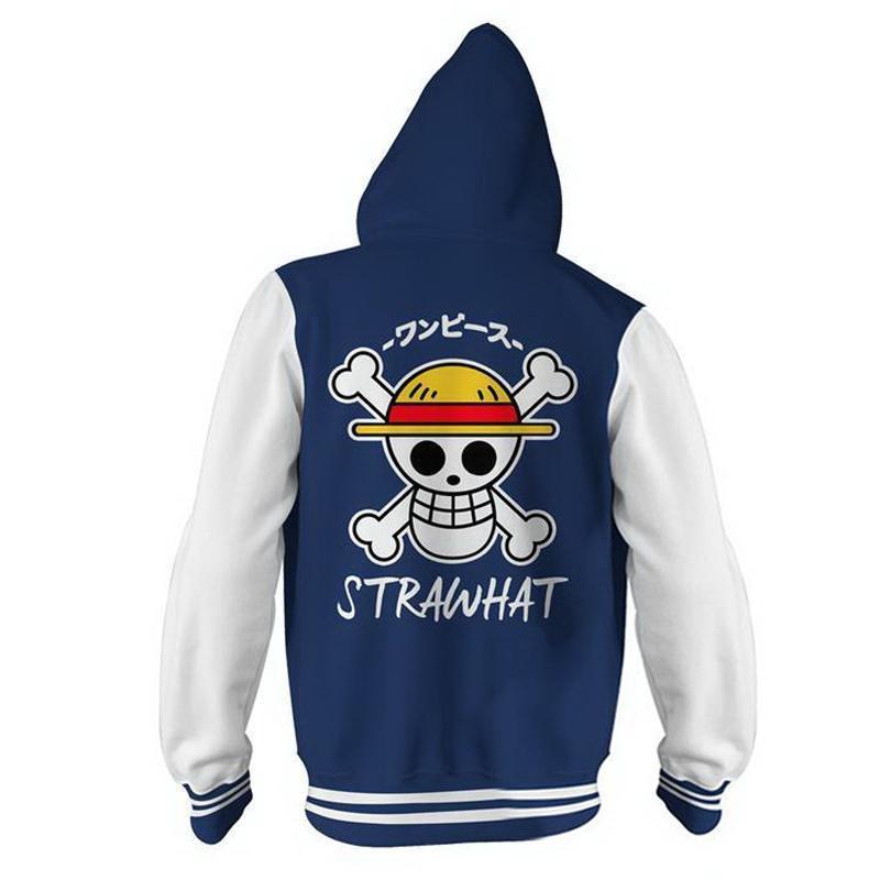 One Piece Hoodie - Monkey D. Luffy Zip Up Hoodie