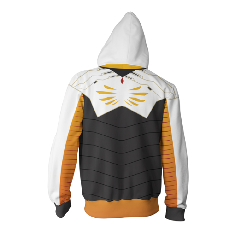 Overwatch Hoodie - Mercy Zip Up Hoodie