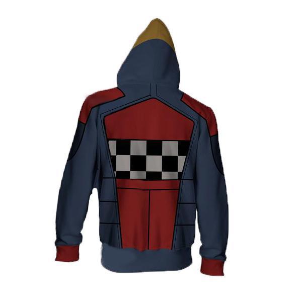 Borderlands Torgue Hoodies - Zip Up Grid Hoodie
