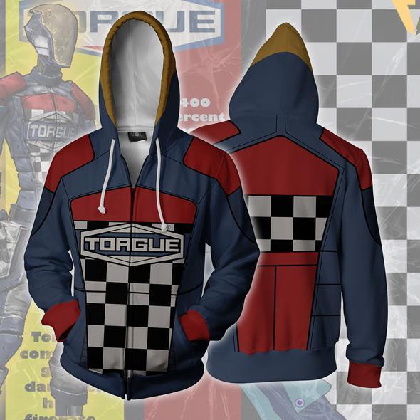 Borderlands Torgue Hoodies - Zip Up Grid Hoodie