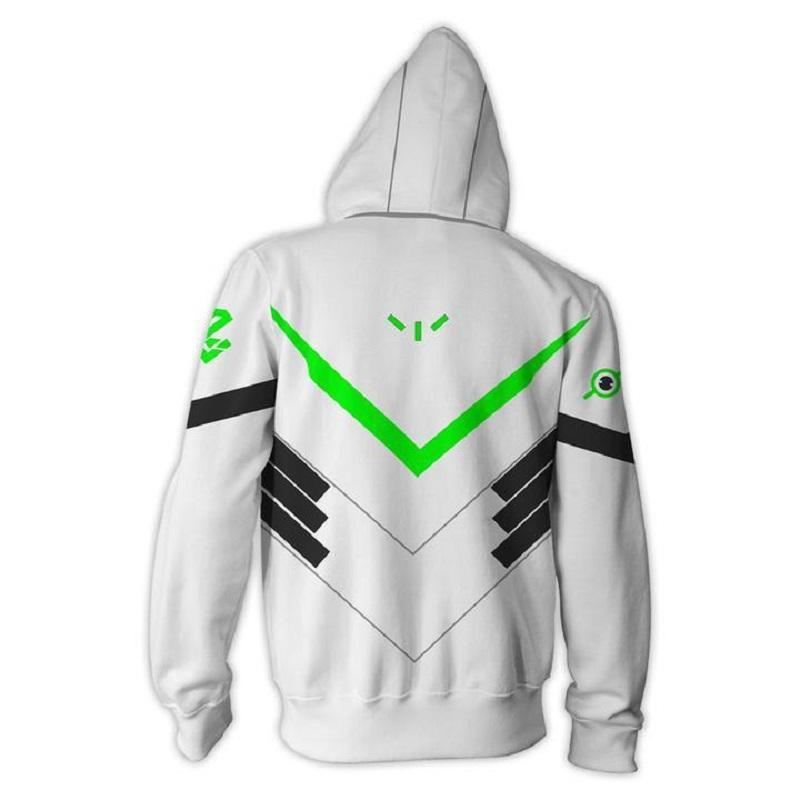 Overwatch Hoodie - Genji Zip Up Hoodie