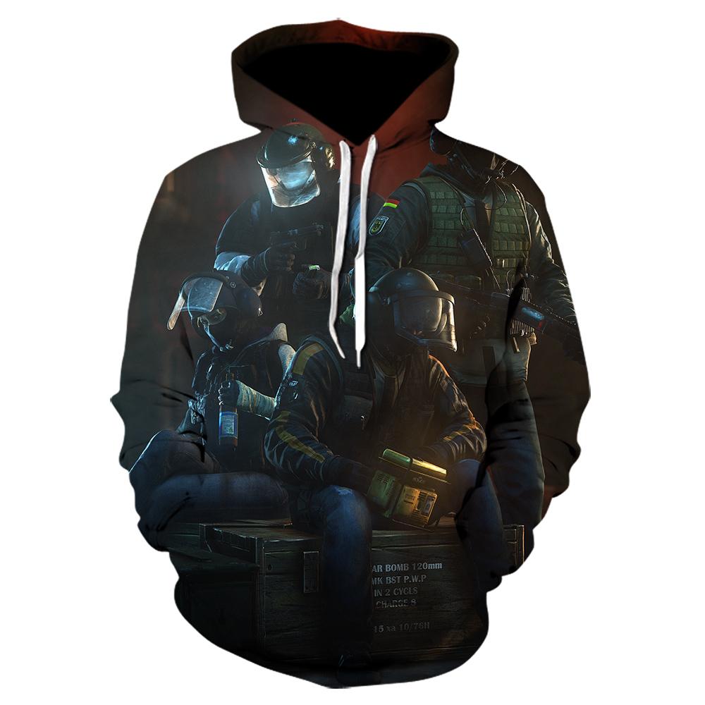 Men Mass Effect Sweatshirt Rainbow Six Siege Hoodie