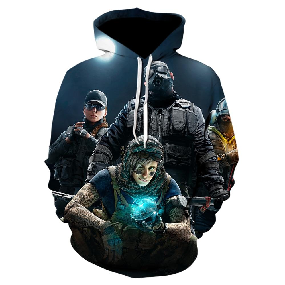 Men Mass Effect Sweatshirt Rainbow Six Siege Hoodie