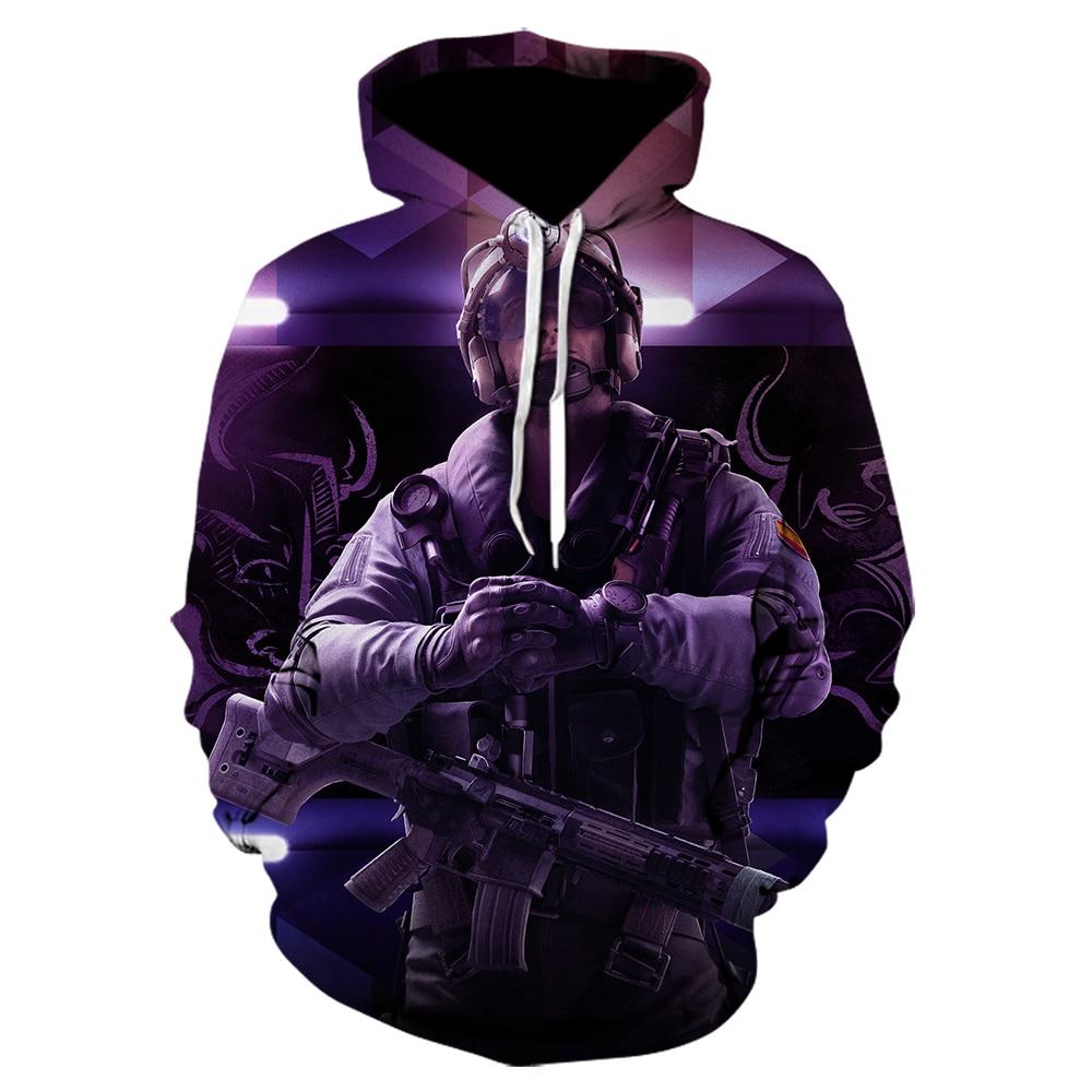 Men Mass Effect Sweatshirt Rainbow Six Siege Hoodie