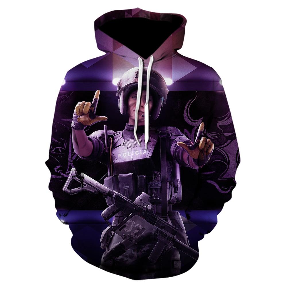 Men Mass Effect Sweatshirt Rainbow Six Siege Hoodie