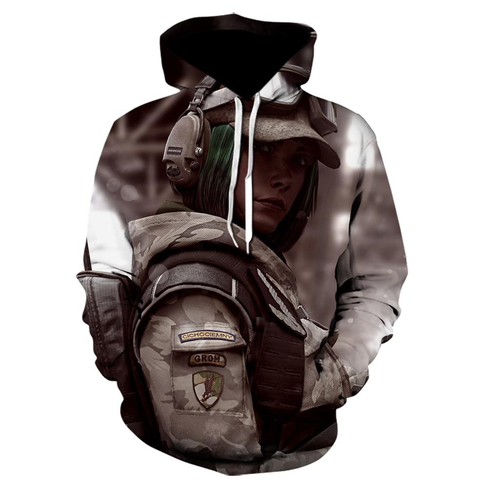 Men Mass Effect Sweatshirt Rainbow Six Siege Hoodie