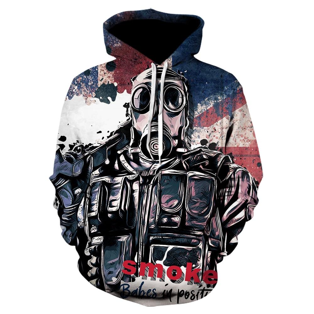 Men Mass Effect Sweatshirt Rainbow Six Siege Hoodie