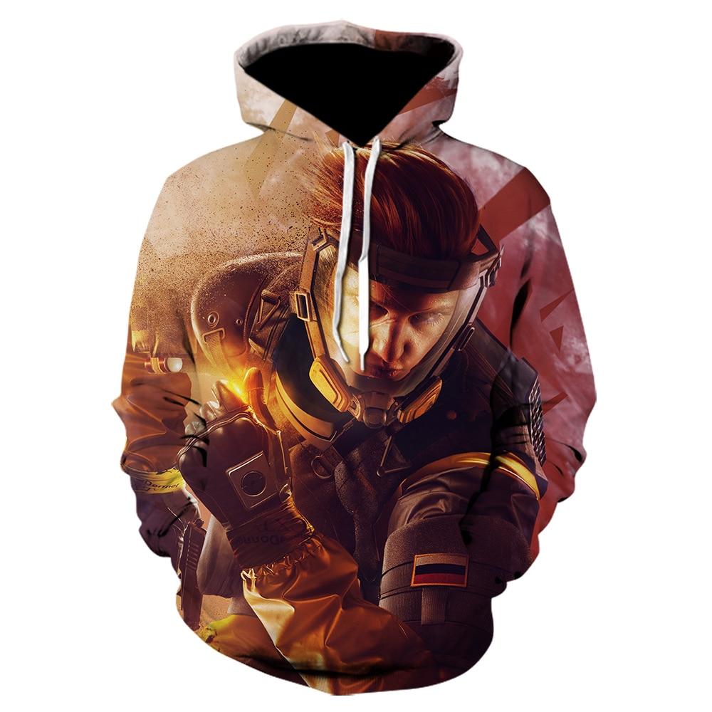 Men Mass Effect Sweatshirt Rainbow Six Siege Hoodie