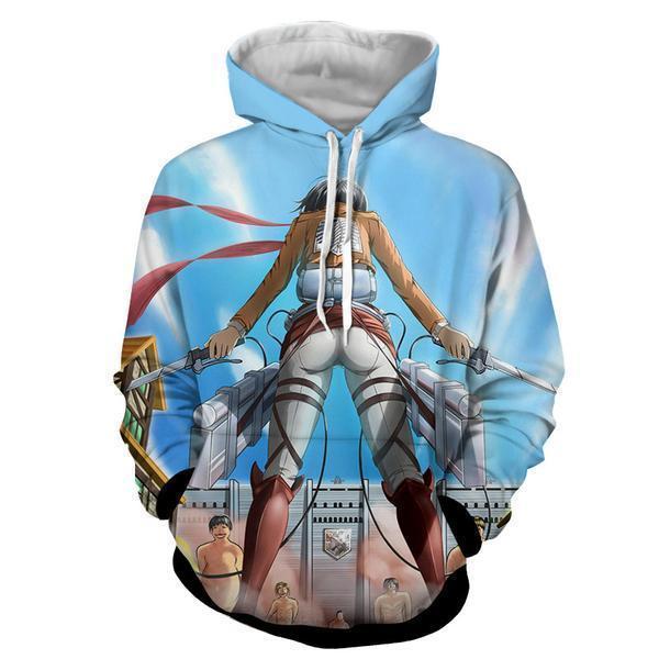 Attack On Titan Mikasa Ackermann 3D Printed Hoodie
