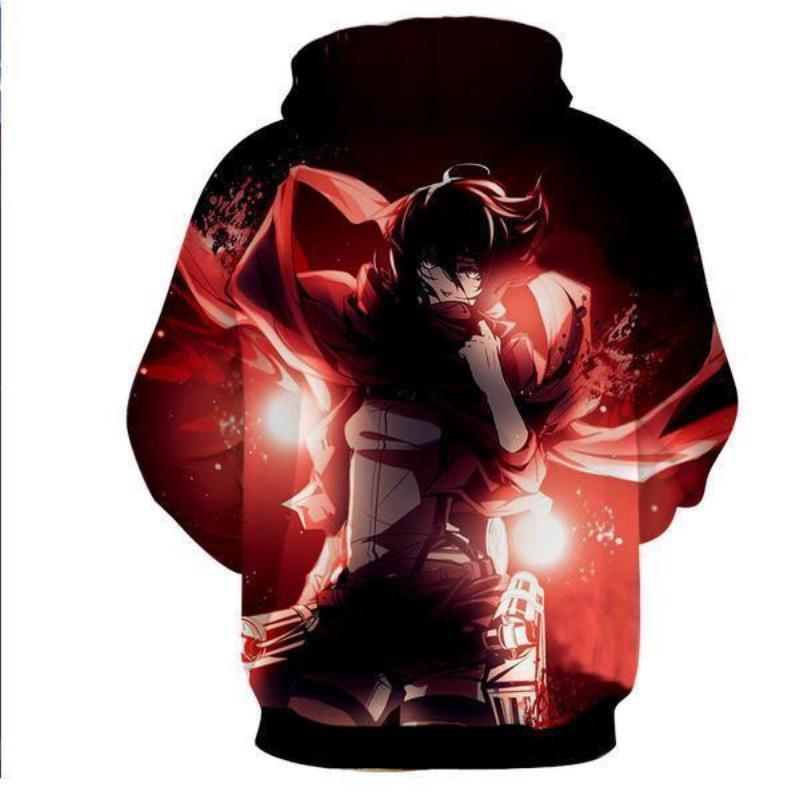 Mikasa Ackermann Attack On Titan 3D Hoodie