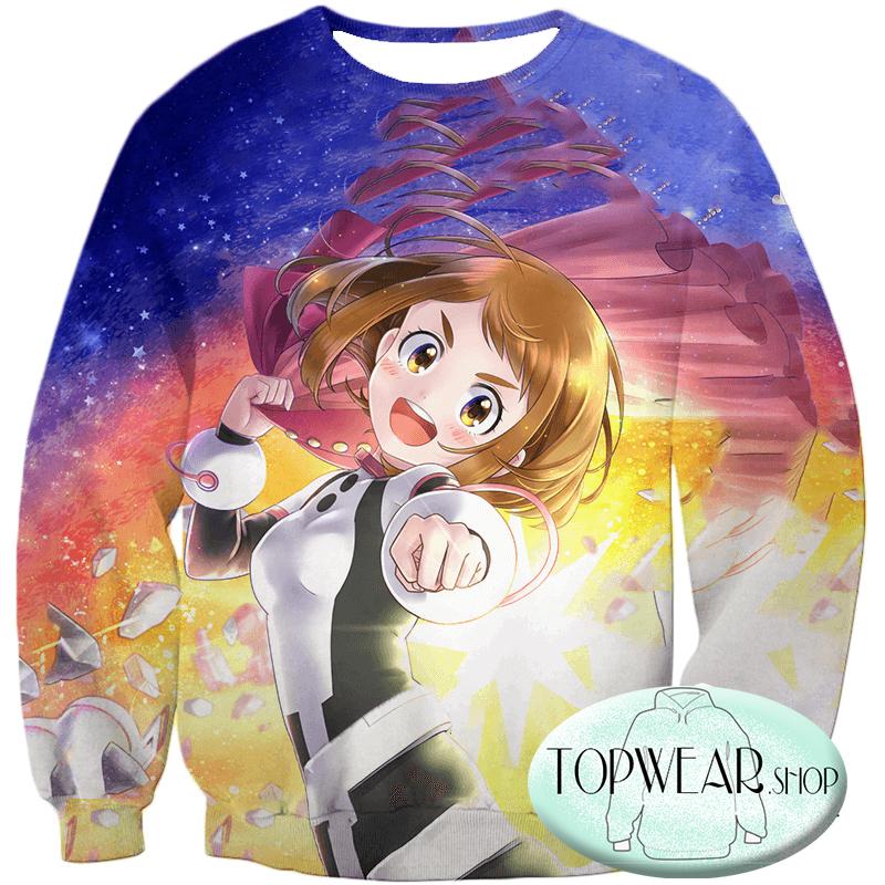 My hero academia uraraka hoodie store