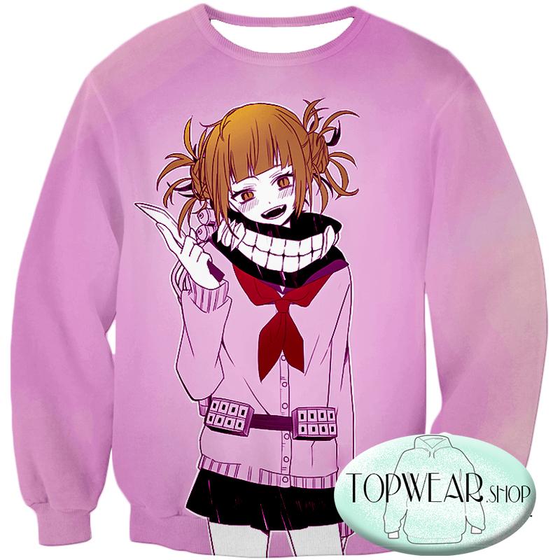 My Hero Academia Hoodies - Dangerous and Cool Villain Himiko Toga Cool Zip Up Hoodie