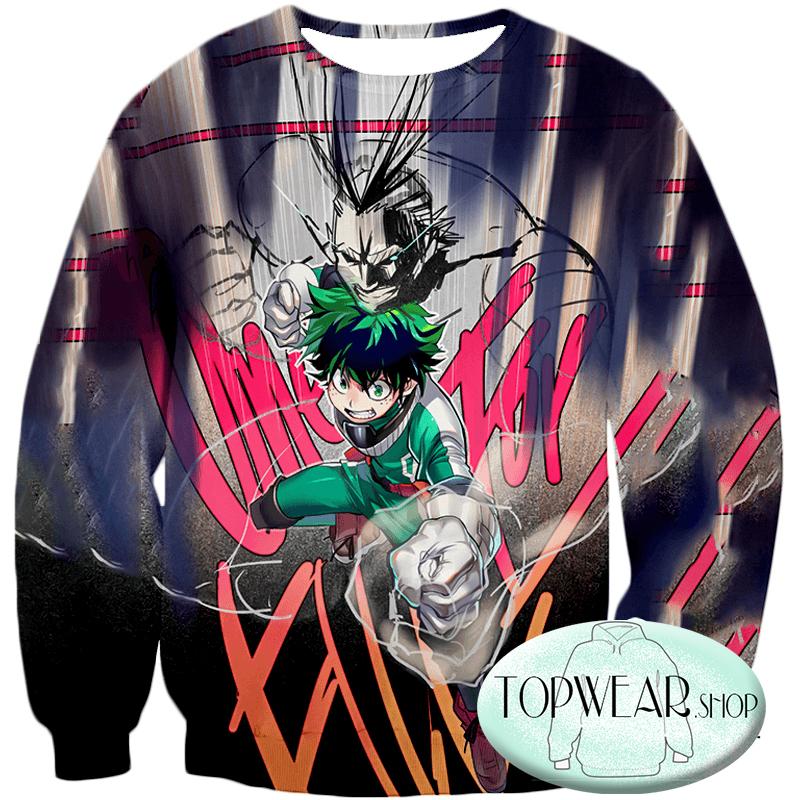 My Hero Academia Hoodies - Bond Izuki X All Might Pullover Hoodie