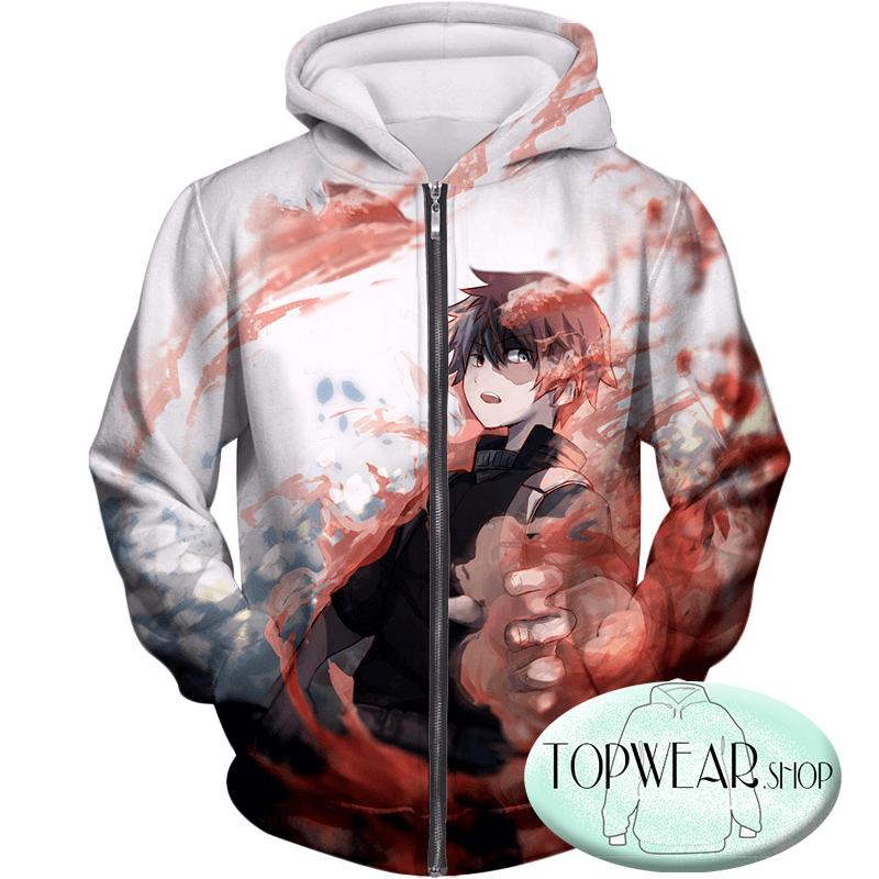 My Hero Academia Sweatshirts - Ice and Fire Shoto Todoroki Action Sweatshirt