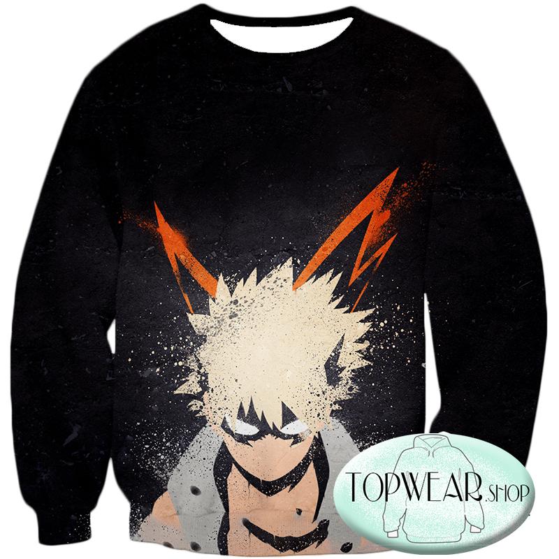 My Hero Academia Sweatshirts - Explosive Hero Student Katsuki Bakugo Sweatshirt