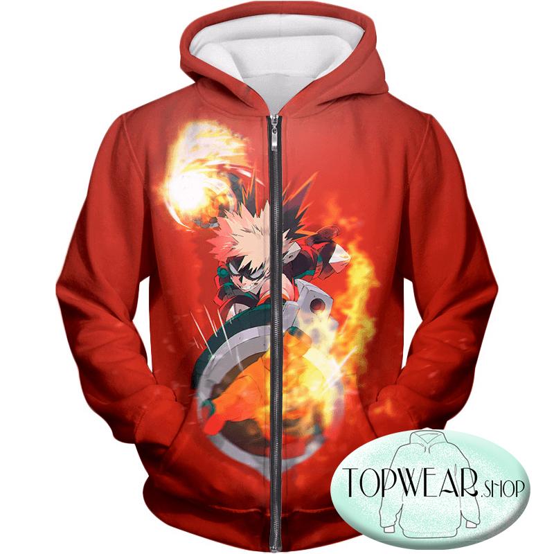 My Hero Academia Hoodies - Katsuki Bakugo Explosion Pullover Hoodie