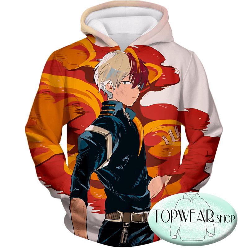 Half hot half cold hoodie clearance