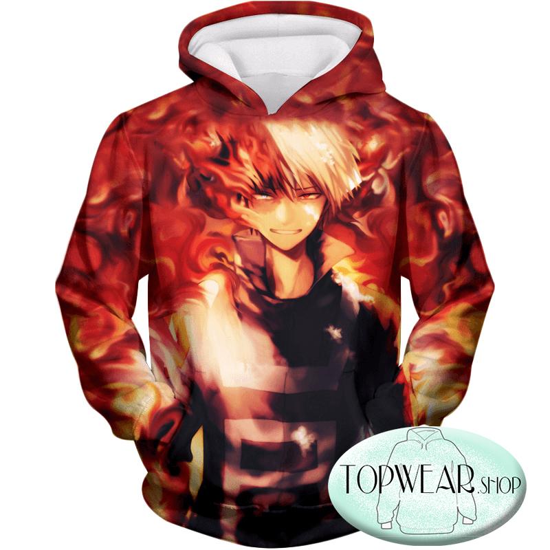 My Hero Academia Hoodies - Shoto Todoroki Half Hot Pullover Hoodie