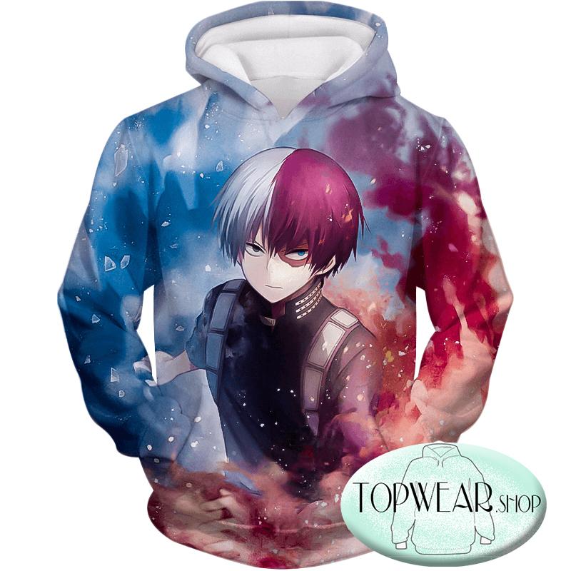 My Hero Academia Hoodies - Super Skilled Half Cold Half Hot Hero Shoto Ultimate Pullover Hoodie