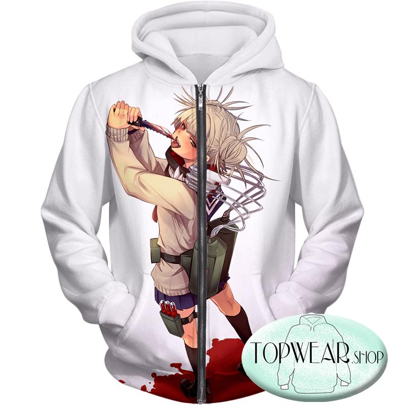 My Hero Academia Hoodies Transforming Villain Toga Himiko Zip Up