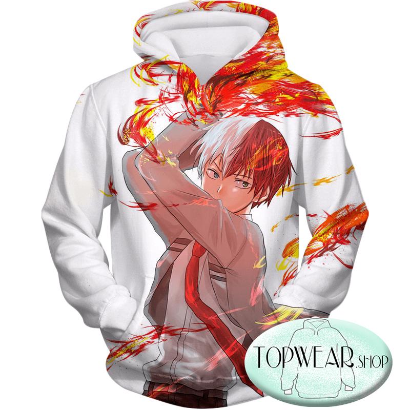 My Hero Academia Sweatshirts - Ultimate Promo Shoto Todoroki Cool Action Sweatshirt