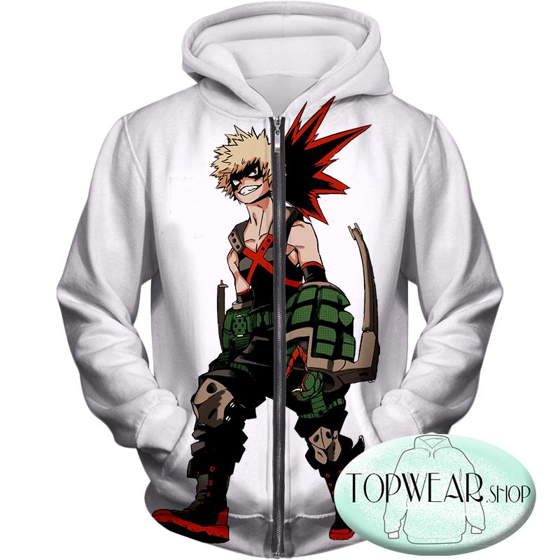 My Hero Academia Hoodies - Katsuki Bakugo Zip Up Hoodie
