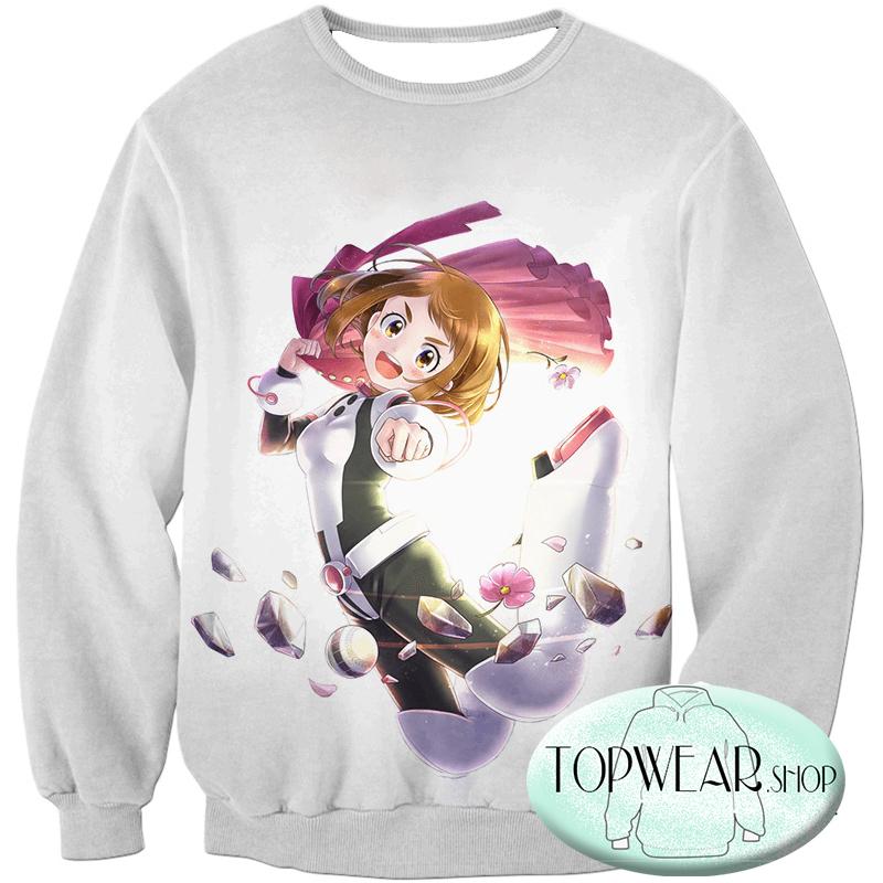 My Hero Academia Hoodies - Zero Gravity Ochaco Uraraka Fan Zip Up Hoodie